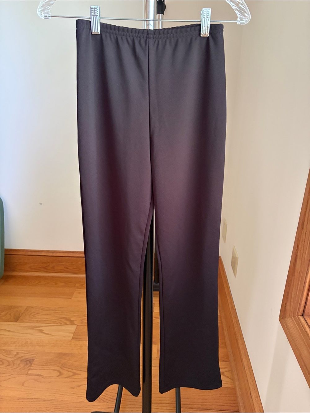 Black Pull-On Straight Leg Pants